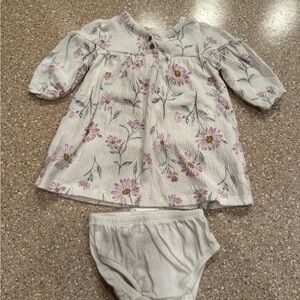 Carter's Floral Dress Set - White and Pink